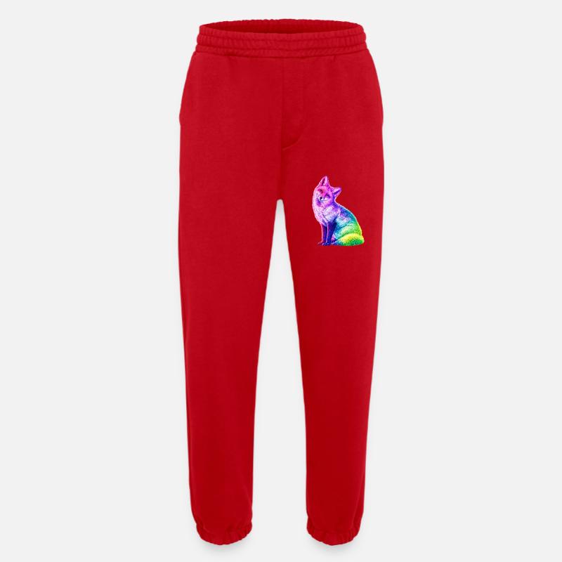 Regenbogenfuchs Farbkunst - Heavyweight Jogginghose - made by SPREAD  - Rot