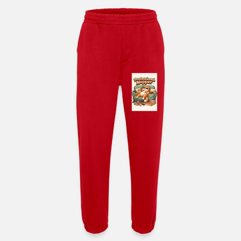 Professionelles Nickerchen - Heavyweight Jogginghose - made by SPREAD  - Rot