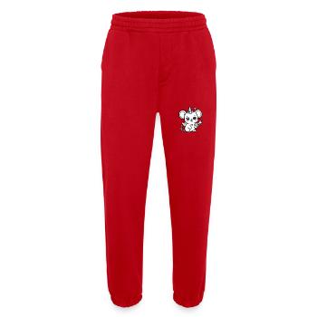 Magic Mouse Kawaii Fantasy – Mignonne Magic Mouse - Pantalon de jogging bio épais fabriqué en UE - rouge - Devant