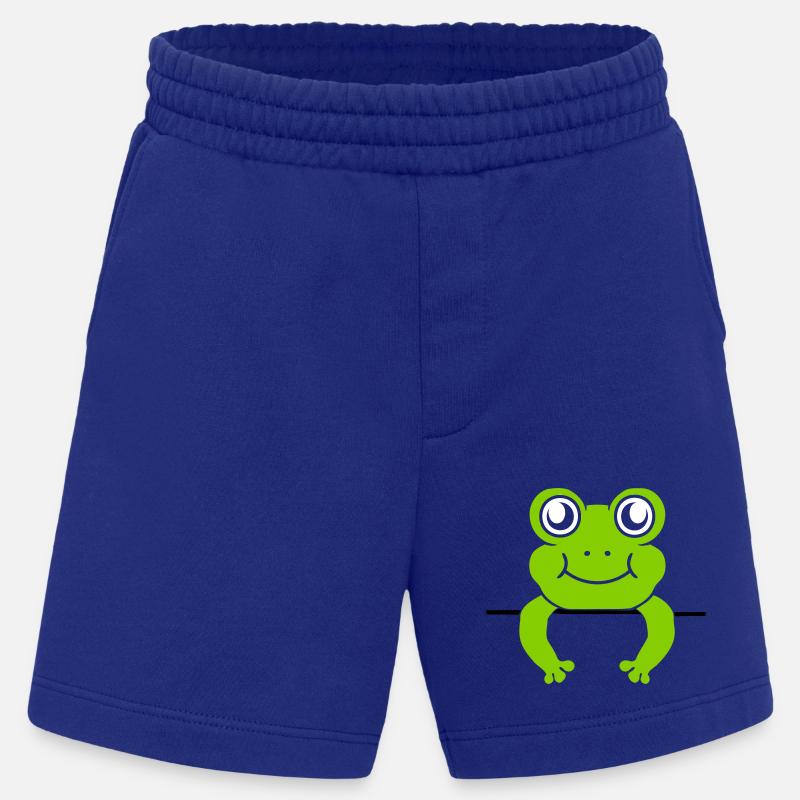 Frosch Mauer Schild Comic - Heavyweight Shorts - made by SPREAD  - Iconic Blue