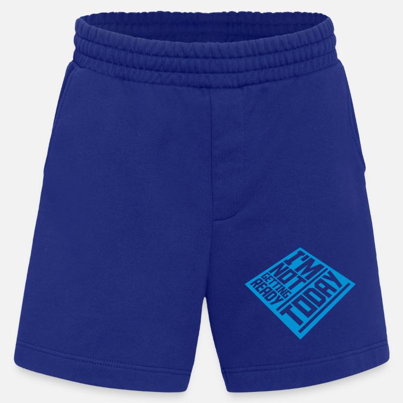 not getting ready today - Heavyweight Shorts - made by SPREAD  - Iconic Blue