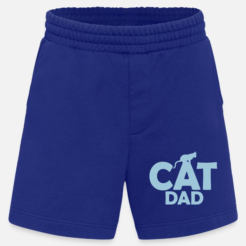 Conception du logo Cat Dad - Short bio épais fabriqué en UE - Iconic Blue