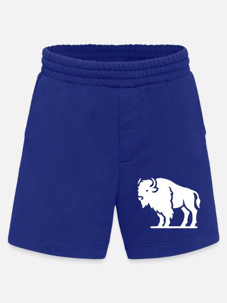 Bison Animal - Heavyweight Shorts - made by SPREAD - Iconic Blue