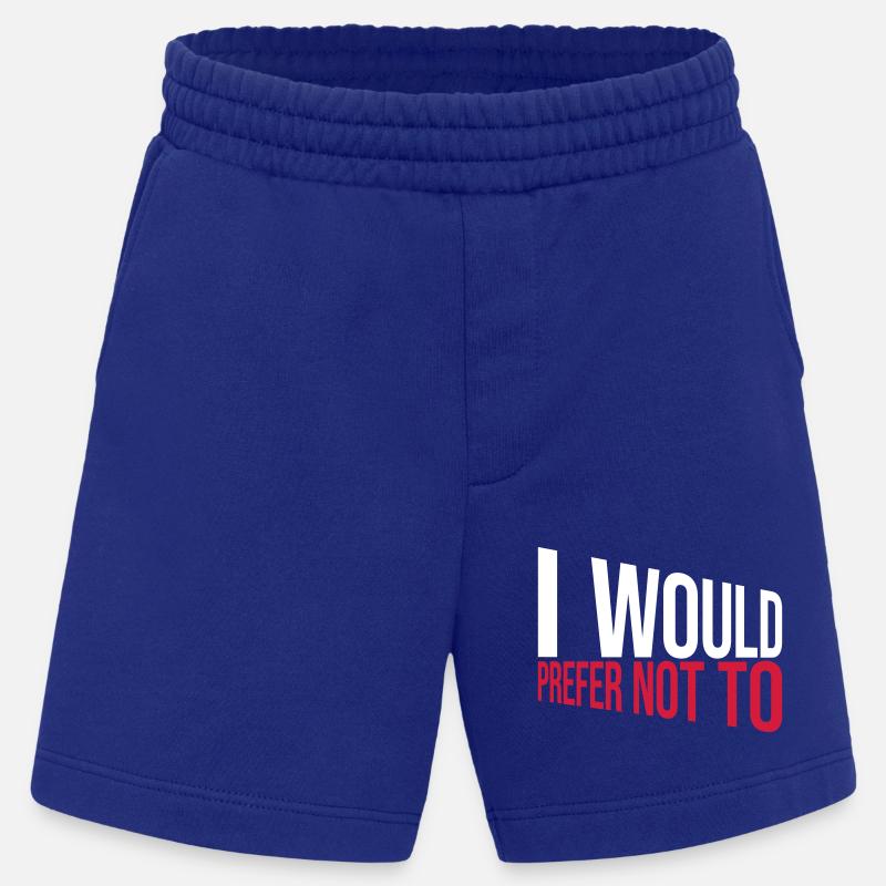 Je préfère ne pas - Short bio épais fabriqué en UE - Iconic Blue