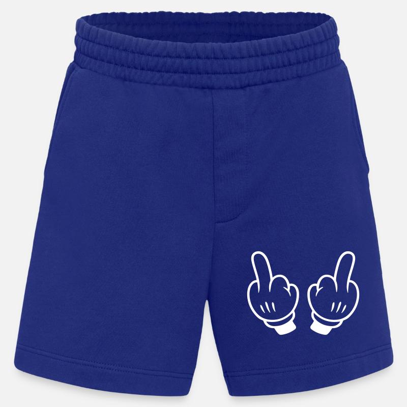 Middle Finger Hand Comic - Heavyweight Shorts - made by SPREAD - Iconic Blue