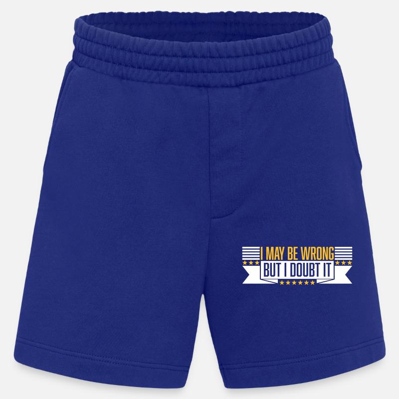 I may be wrong - Heavyweight Shorts - made by SPREAD - Iconic Blue