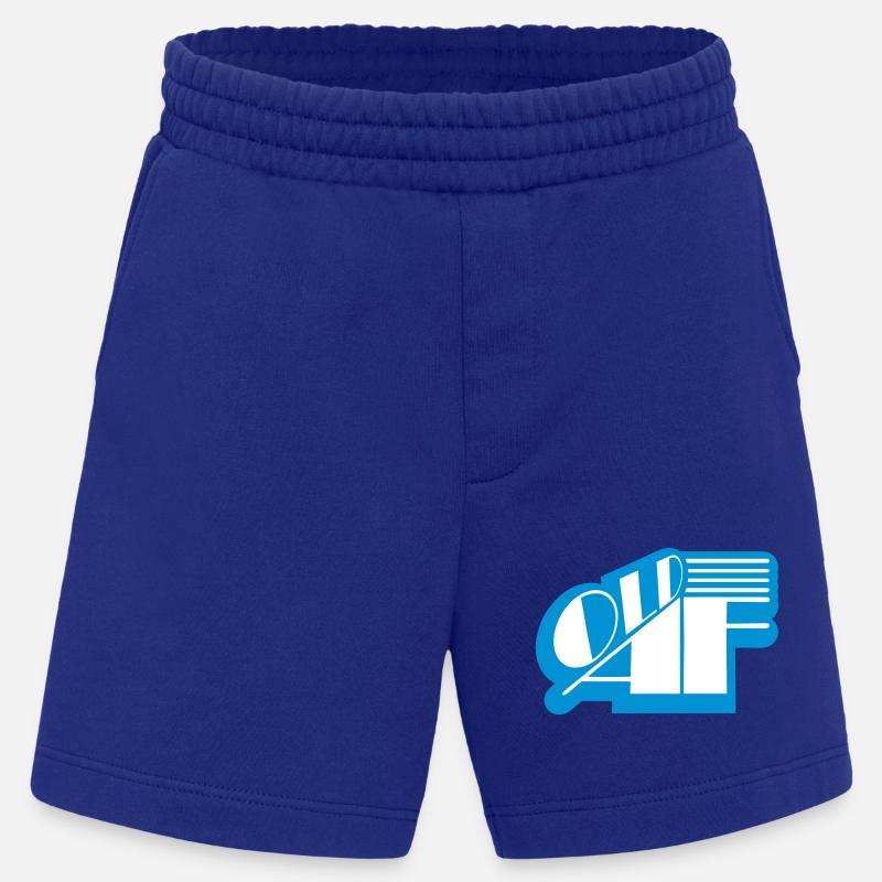 old AF Text Logo - Heavyweight Shorts - made by SPREAD - Iconic Blue