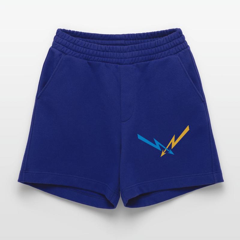 2 flashes pattern electric current energy starkstro Heavyweight Shorts - made by SPREAD 
