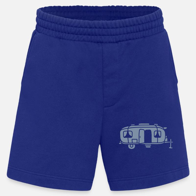 Wohnwagen Comic Design Camping - Heavyweight Shorts - made by SPREAD - Iconic Blue