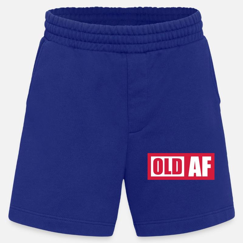 old AF Text Logo - Heavyweight Shorts - made by SPREAD  - Iconic Blue
