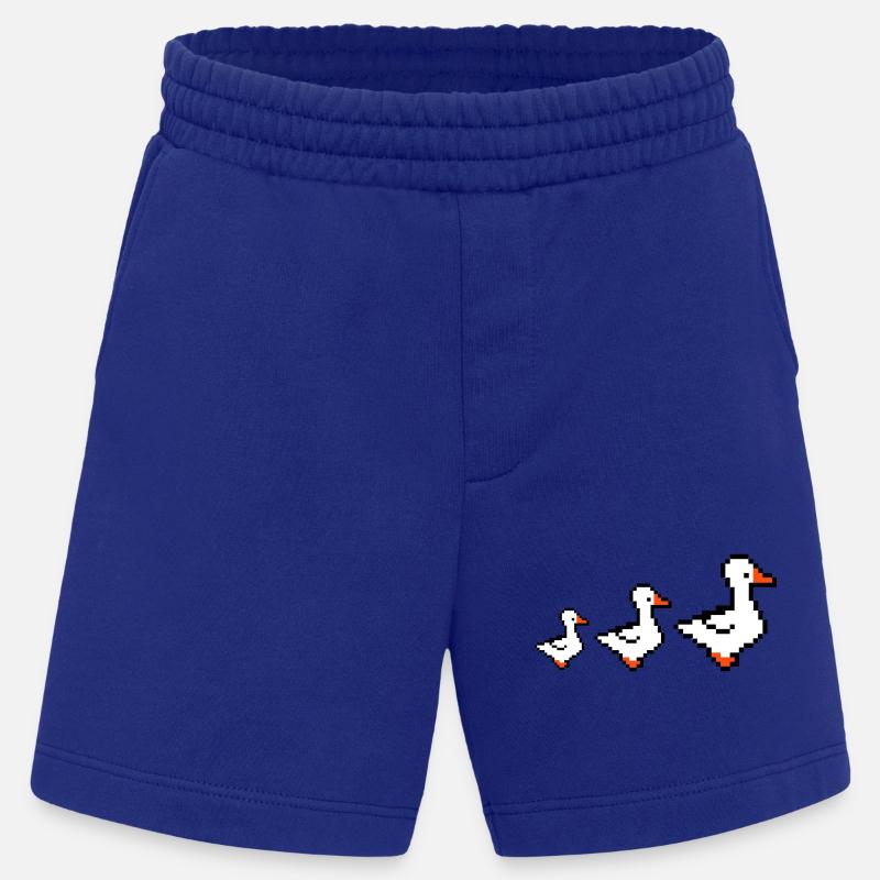 pixel enten - Heavyweight Shorts - made by SPREAD  - Iconic Blue