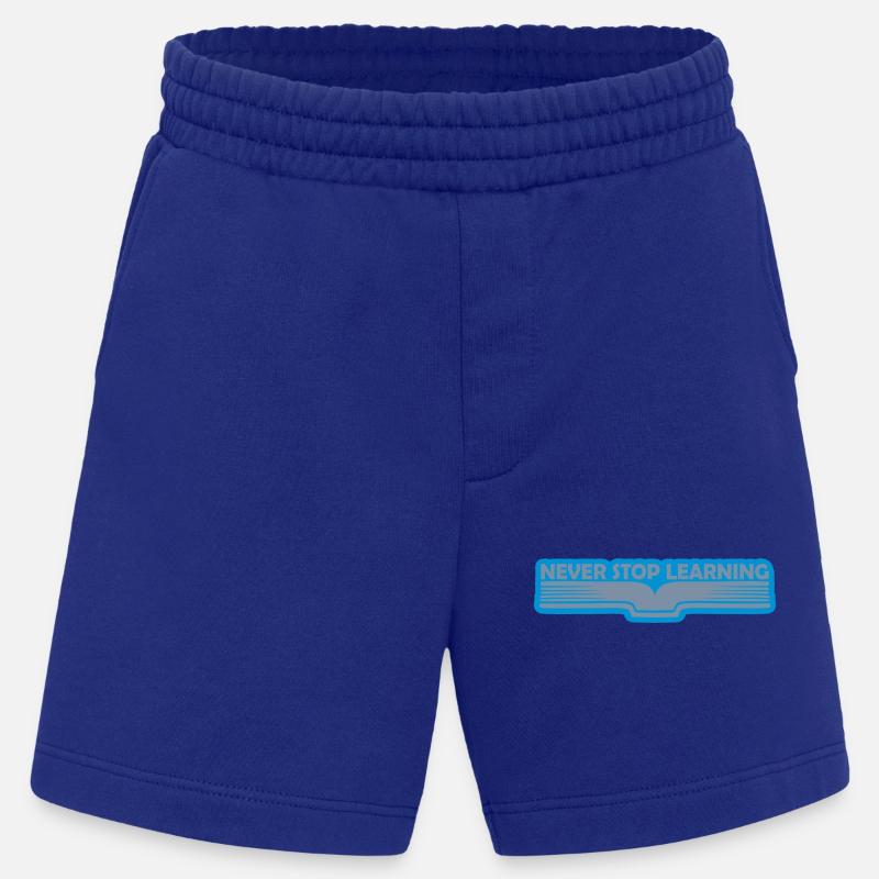 never stop learning Zitat - Heavyweight Shorts - made by SPREAD  - Iconic Blue