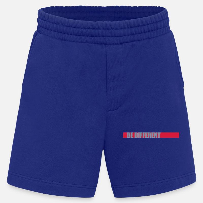 Soyez différent Logo Design - Short bio épais fabriqué en UE - Iconic Blue