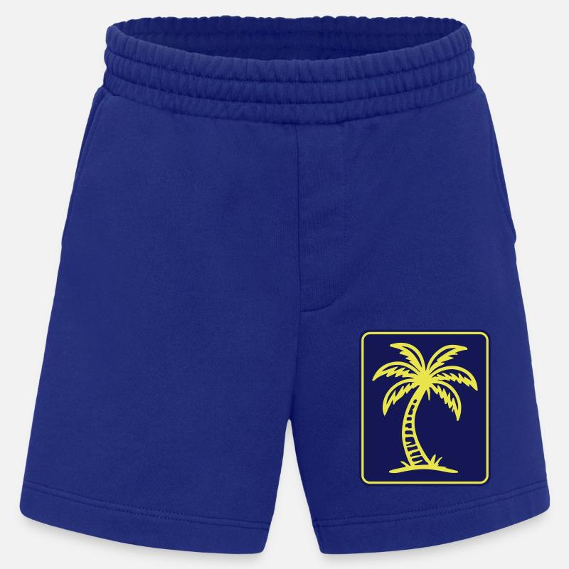 Palm Tree Icon - Heavyweight Shorts - made by SPREAD - Iconic Blue