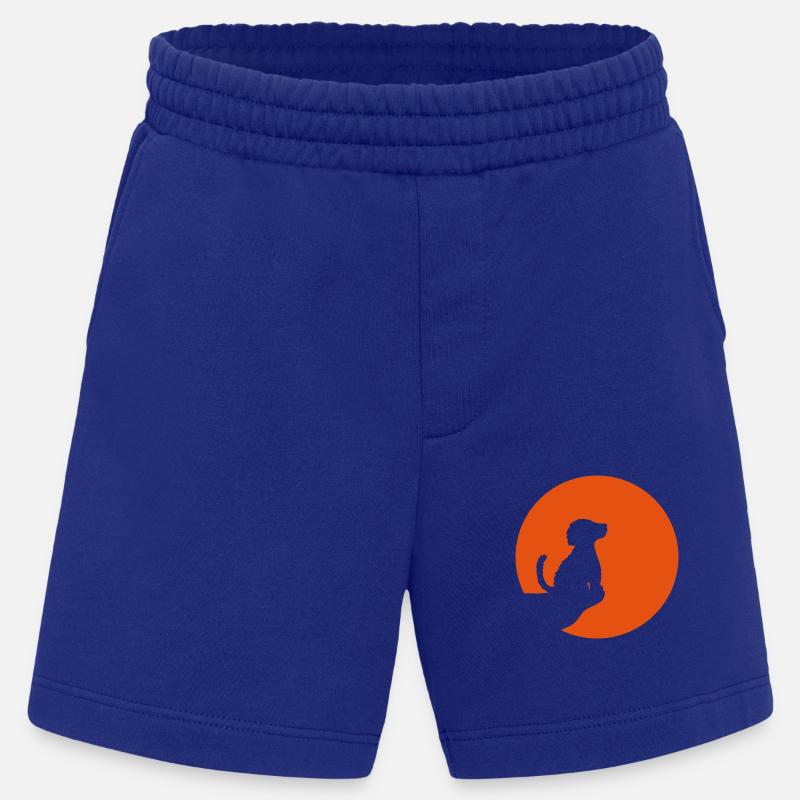 Sitzender Hund Klippe Mond - Heavyweight Shorts - made by SPREAD  - Iconic Blue