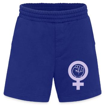 Rebellion Faust Feminist Symbol - Heavyweight Shorts - made by SPREAD  - Iconic Blue - Vorne