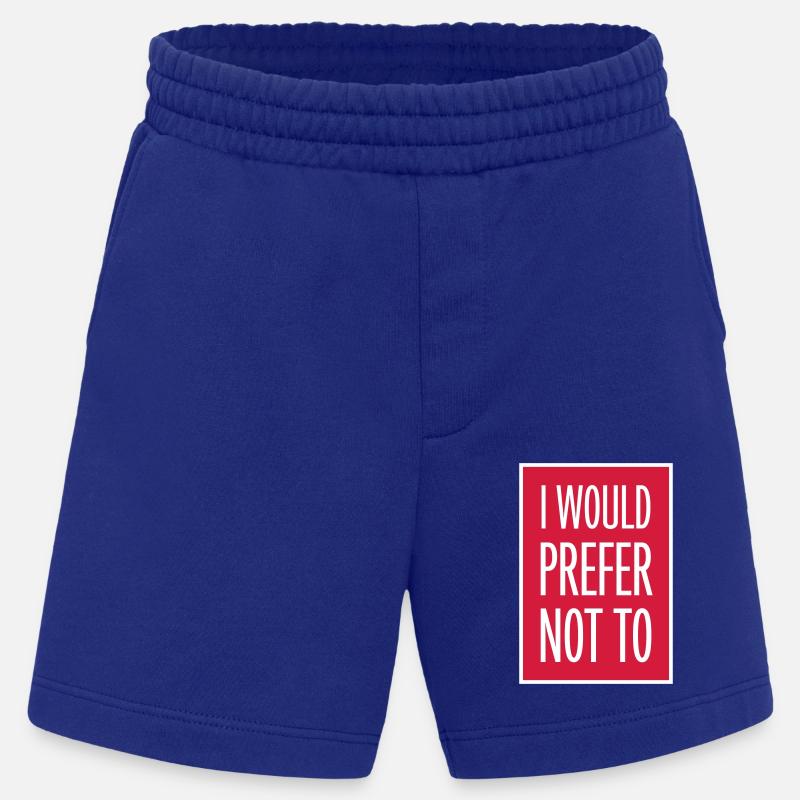 Je préfère ne pas - Short bio épais fabriqué en UE - Iconic Blue
