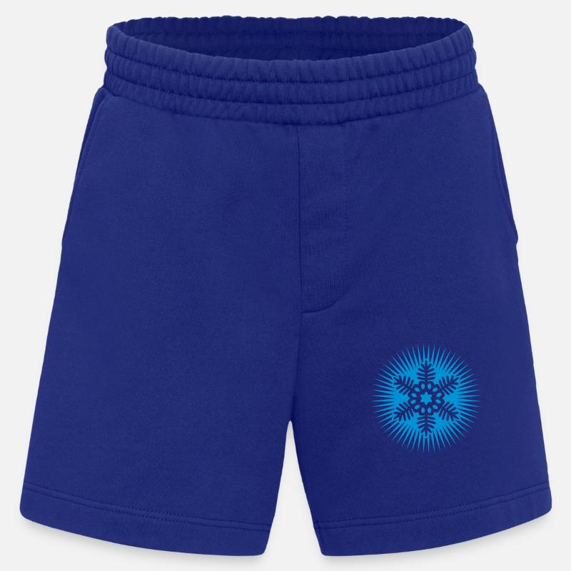 Blau Cool Schneestern - Heavyweight Shorts - made by SPREAD - Iconic Blue
