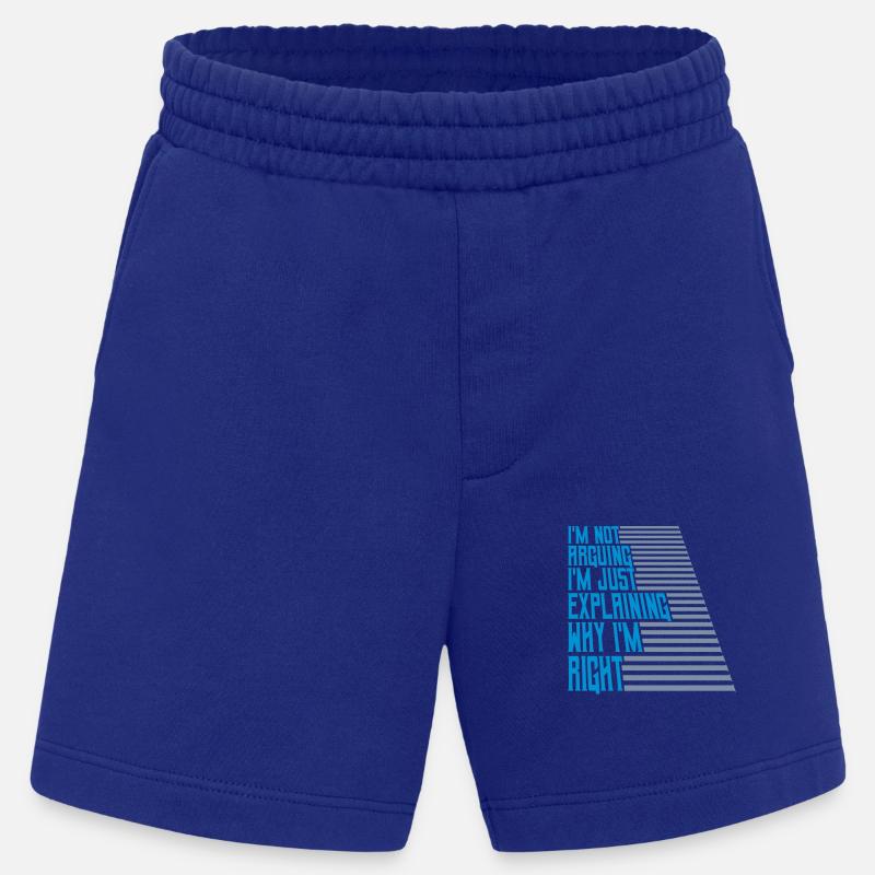 I m not arguing - Heavyweight Shorts - made by SPREAD  - Iconic Blue