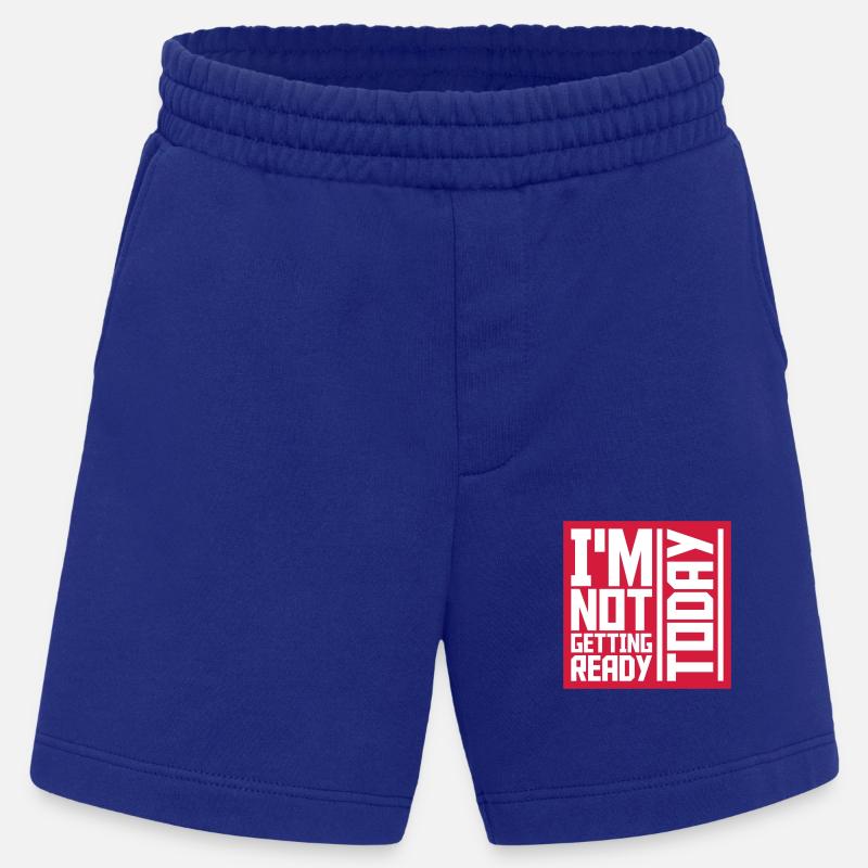 not getting ready today - Heavyweight Shorts - made by SPREAD  - Iconic Blue