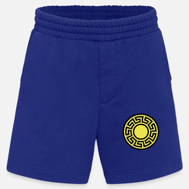 Disk Pattern - Heavyweight Shorts - made by SPREAD  - Iconic Blue