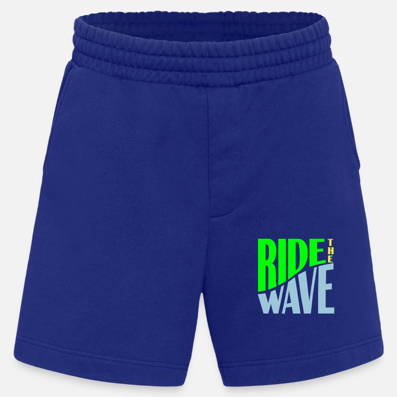 Ride the Wave plotter - Heavyweight Shorts - made by SPREAD  - Iconic Blue