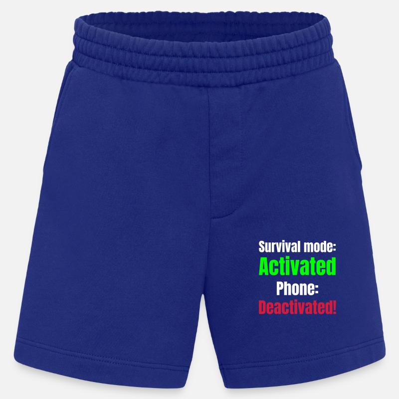 Survival mode acktivated phone deactivated! - Heavyweight Shorts - made by SPREAD  - Iconic Blue