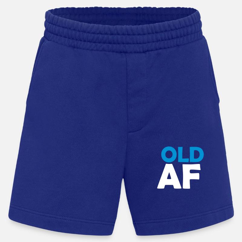 old AF Text Logo - Heavyweight Shorts - made by SPREAD  - Iconic Blue