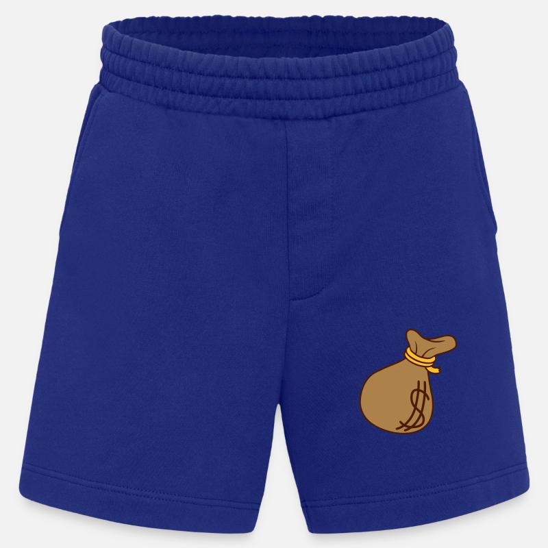 Dollar Symbol Geld Sack - Heavyweight Shorts - made by SPREAD  - Iconic Blue