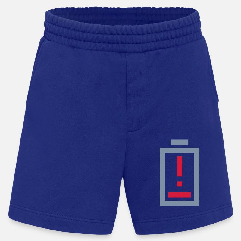 Exclamation point battery no power - Heavyweight Shorts - made by SPREAD - Iconic Blue
