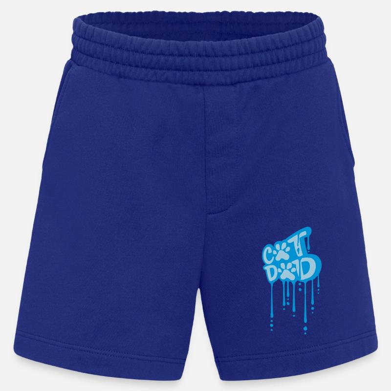Cat Dad Graffiti Pfote - Heavyweight Shorts - made by SPREAD  - Iconic Blue