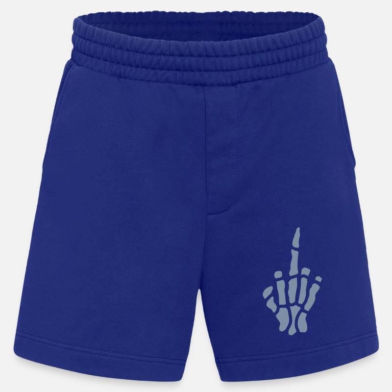Comic Frech Mittelfinger Knochen - Heavyweight Shorts - made by SPREAD  - Iconic Blue