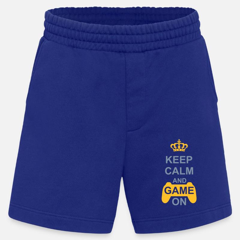 Game On Keep Calm - Heavyweight Shorts - made by SPREAD  - Iconic Blue