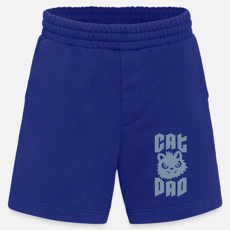 Evil cat Cat Dad - Heavyweight Shorts - made by SPREAD  - Iconic Blue