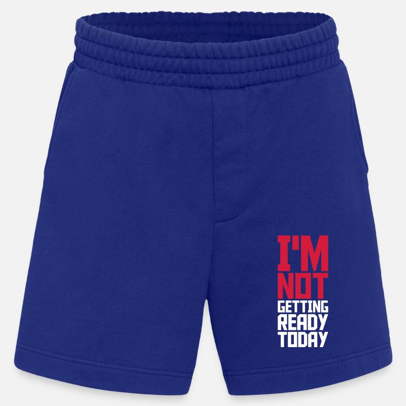 not getting ready today - Heavyweight Shorts - made by SPREAD  - Iconic Blue