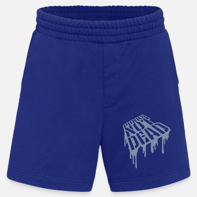 Quote punks not dead - Heavyweight Shorts - made by SPREAD  - Iconic Blue