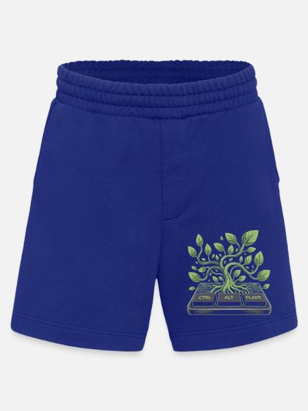 ctrl alt plant garden design - Heavyweight Shorts - made by SPREAD - Iconic Blue