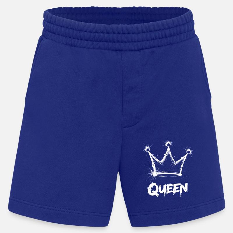 Queen Krone Splash - Heavyweight Shorts - made by SPREAD  - Iconic Blue