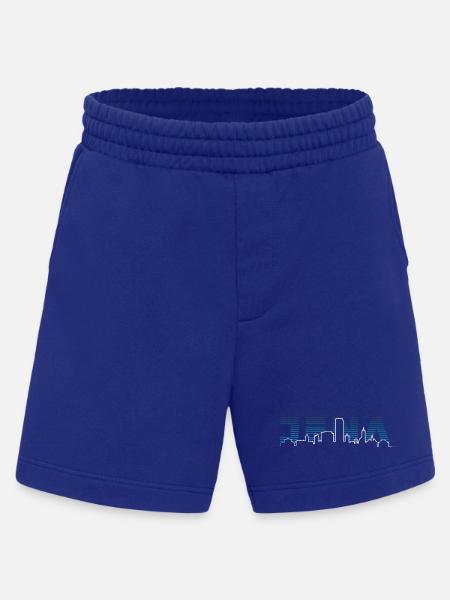 Jena Silhouette Skyline - Heavyweight Shorts - made by SPREAD - Iconic Blue