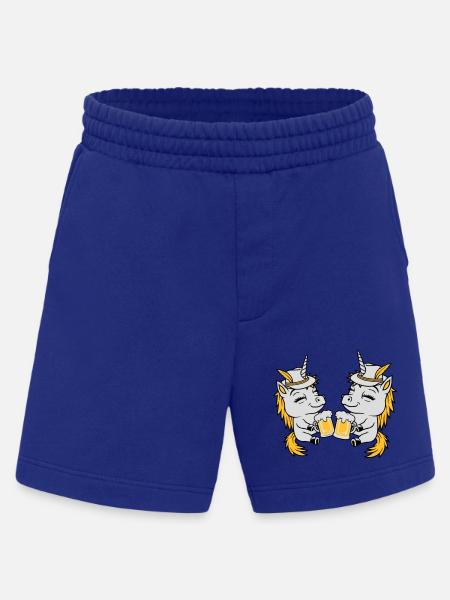 Einhorn Freunde Bier Anstoßen - Heavyweight Shorts - made by SPREAD  - Iconic Blue