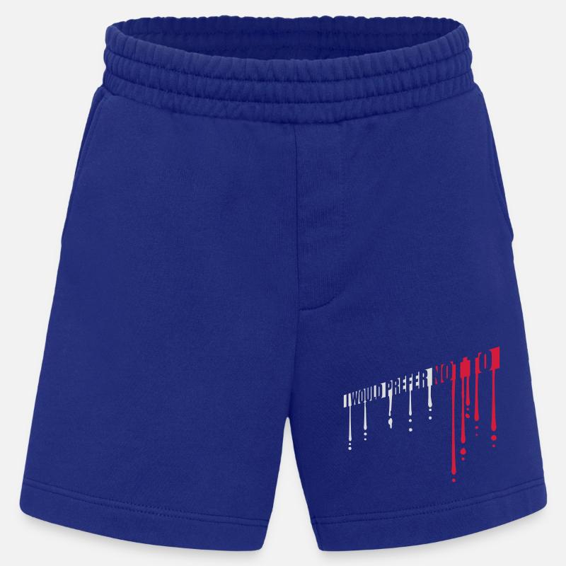 Je préfère ne pas - Short bio épais fabriqué en UE - Iconic Blue