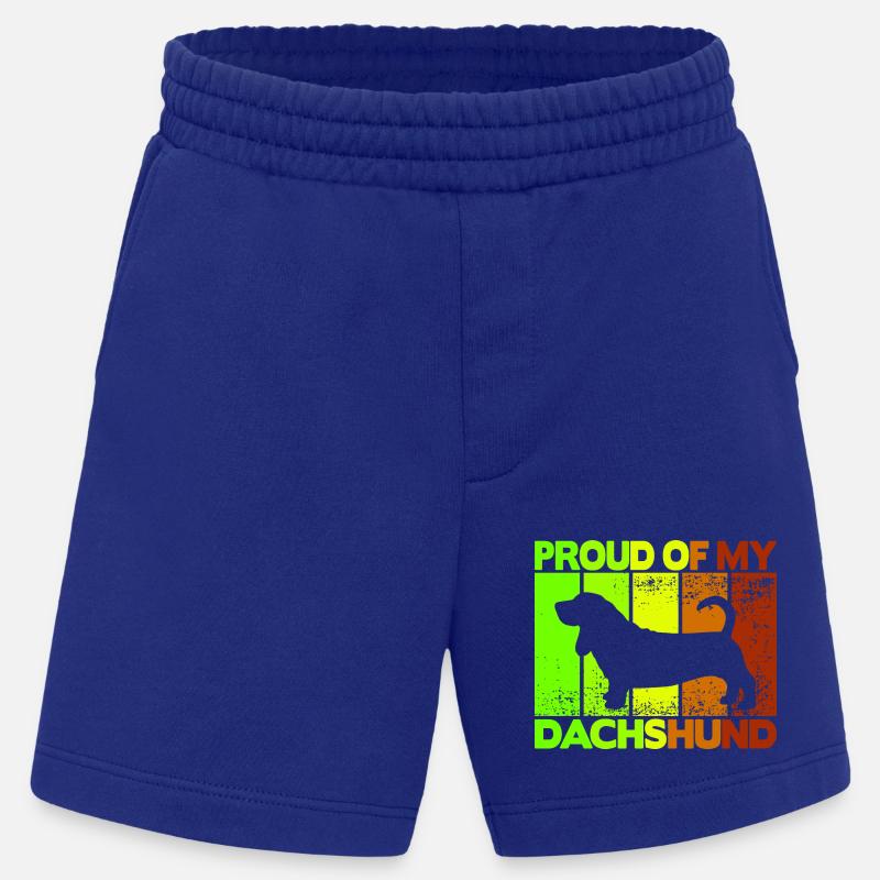 Fier de mon teckel - Short bio épais fabriqué en UE - Iconic Blue