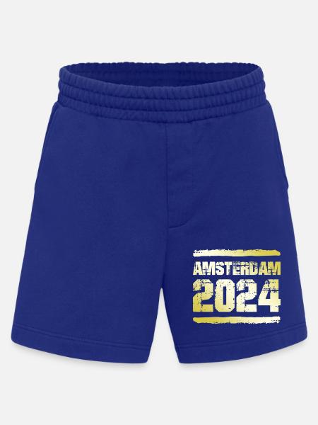 Amsterdam 2024 Gold - Heavyweight Shorts - made by SPREAD - Iconic Blue