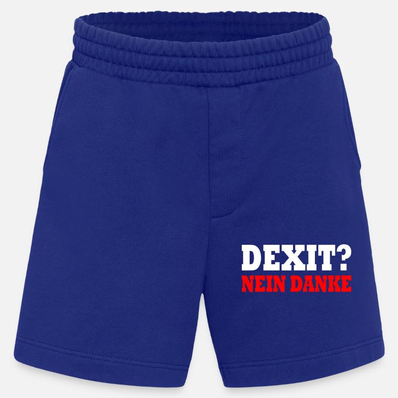 Dexit no thanks - Heavyweight Shorts - made by SPREAD  - Iconic Blue