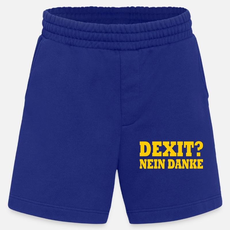 Dexit non merci - Short bio épais fabriqué en UE - Iconic Blue