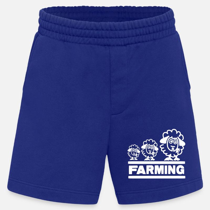 Farmer Evolution Sheep - Heavyweight Shorts - made by SPREAD - Iconic Blue