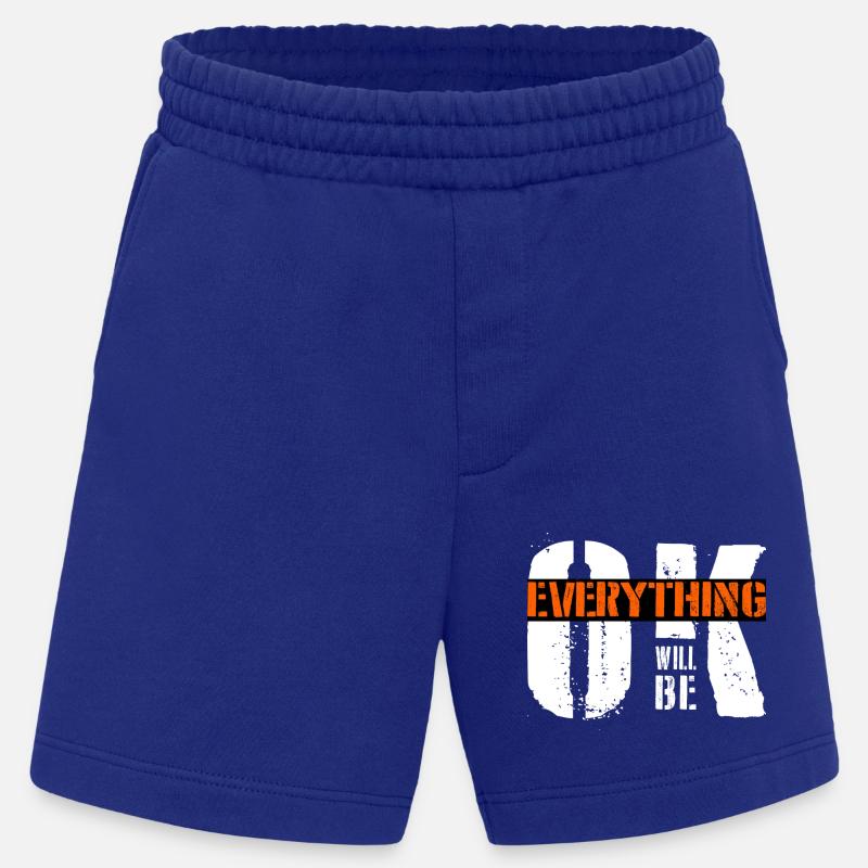 everything will be ok - Heavyweight Shorts - made by SPREAD  - Iconic Blue