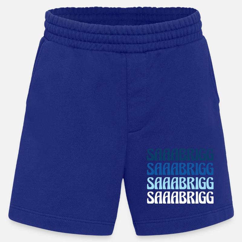 Saaabrigg Saarbrücken Dialecte Cadeau - Short bio épais fabriqué en UE - Iconic Blue