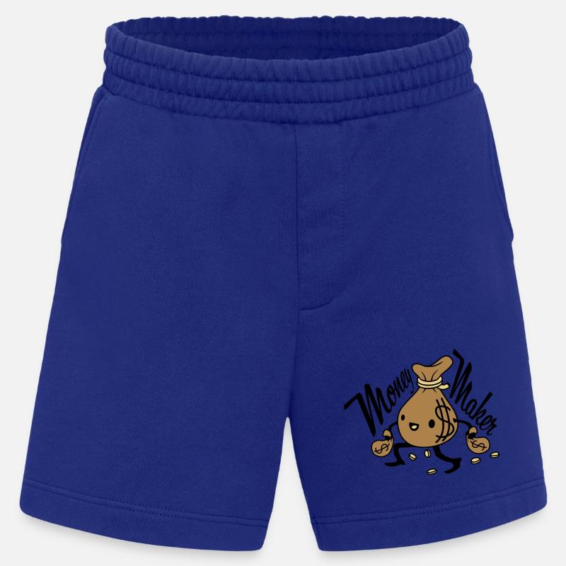 Money Maker lebendiger Geldsack - Heavyweight Shorts - made by SPREAD  - Iconic Blue