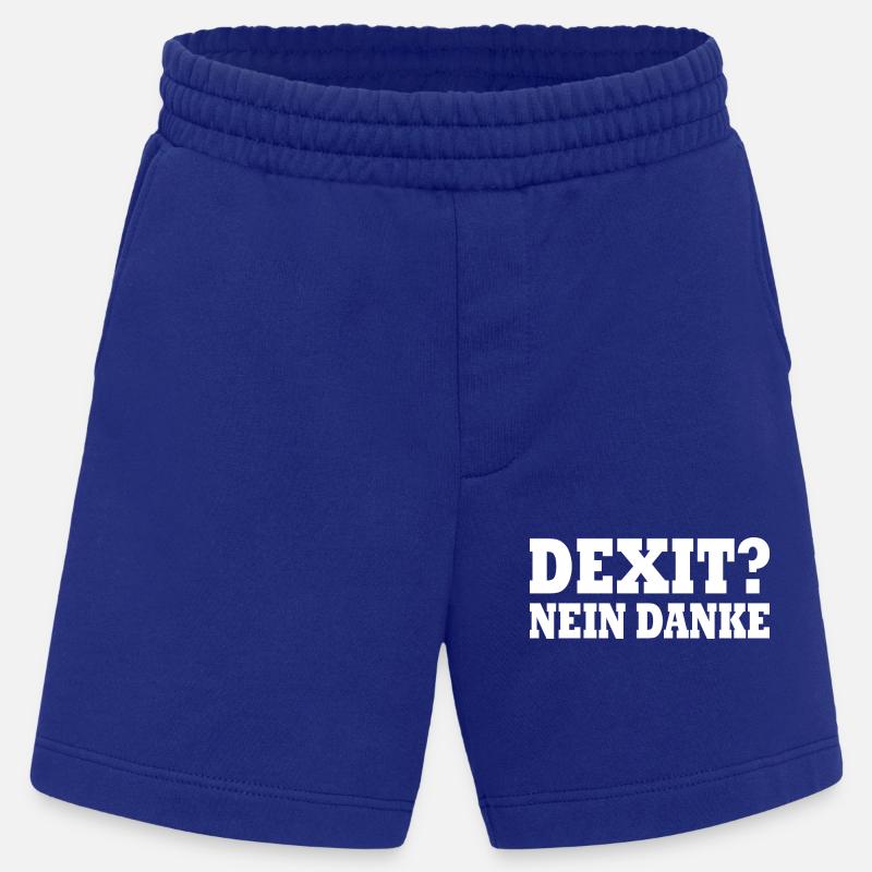 Dexit non merci - Short bio épais fabriqué en UE - Iconic Blue
